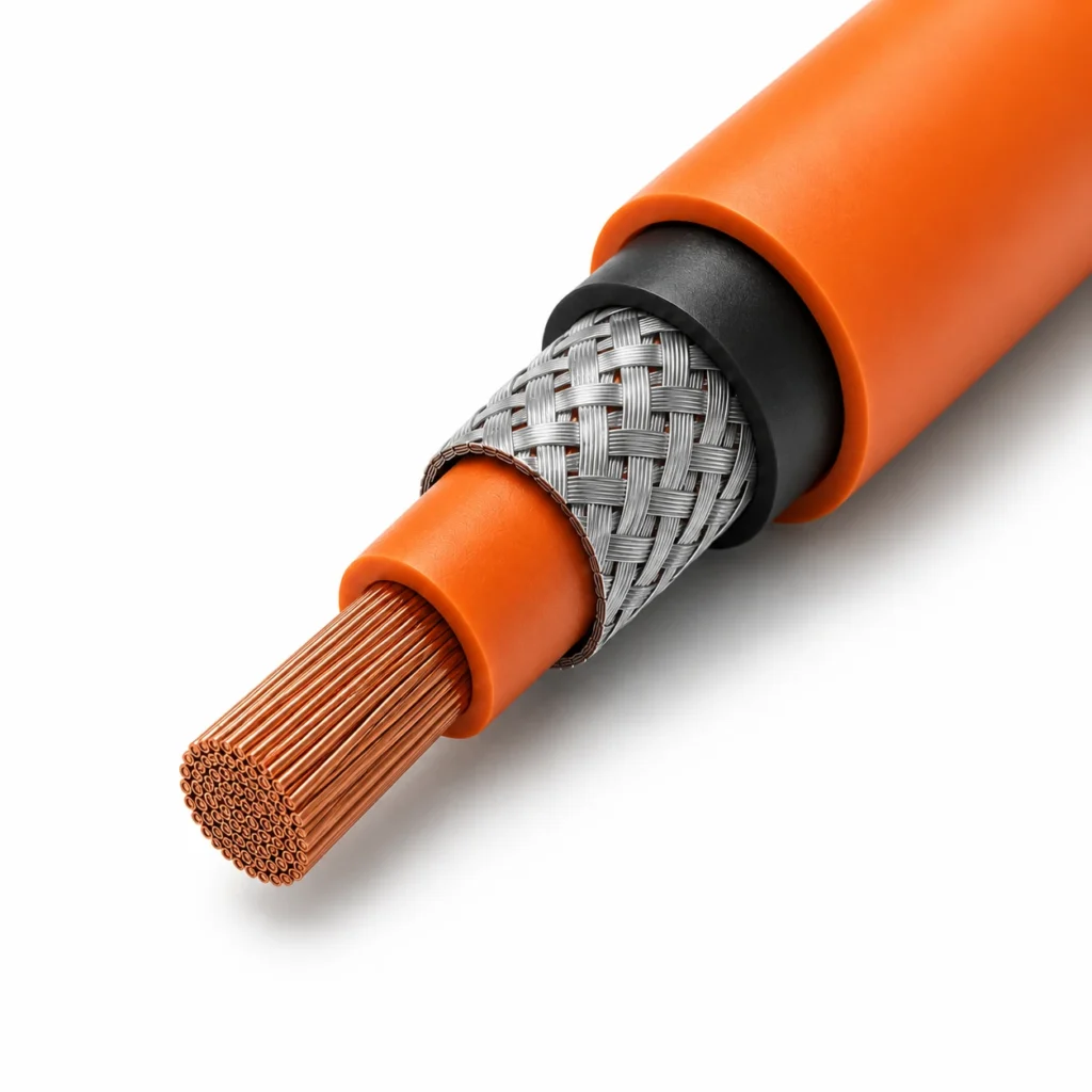 HV Cables close-up