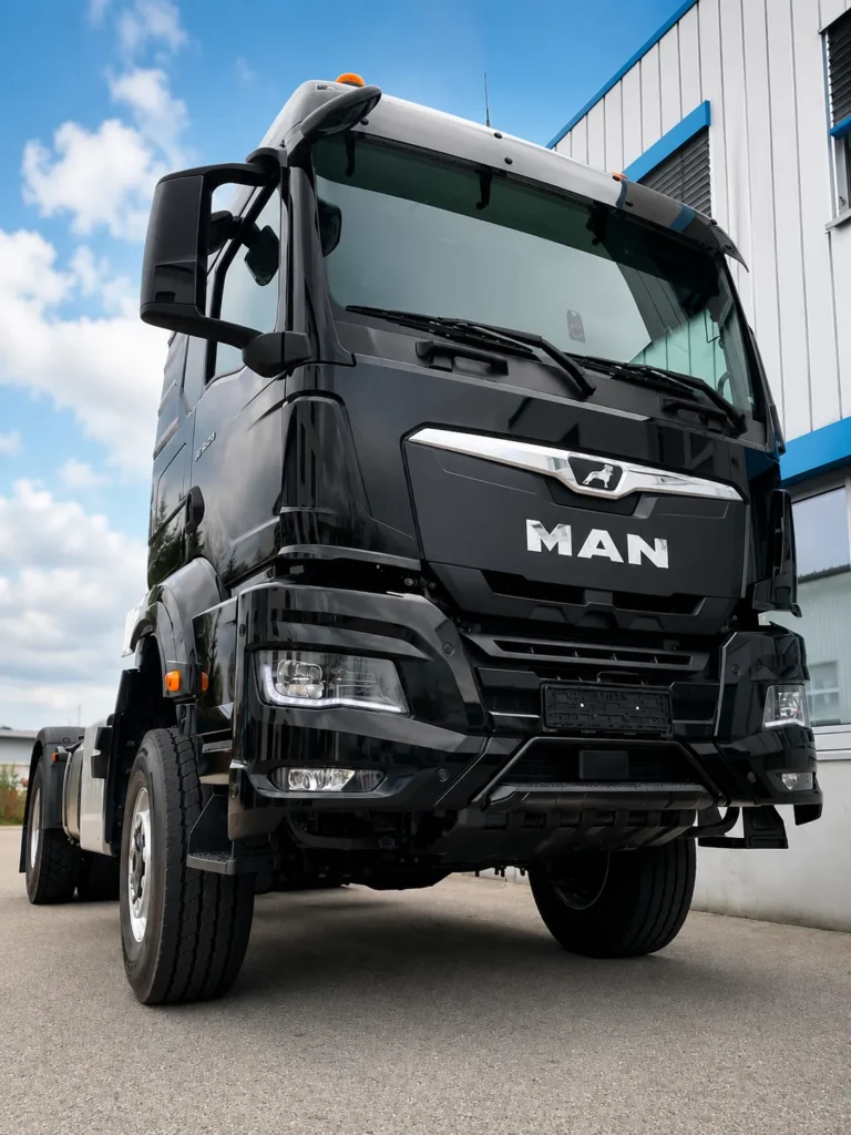 Man truck electrification by Kinell