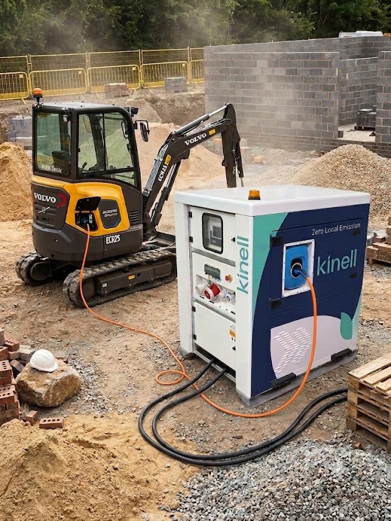 Batterie recharge mobile pour engins de chantier